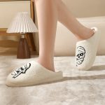 BERANMEY Halloween Slippers for Women Perfect Soft Plush Comfy Warm Slip-On Cute Womens Slippers Indoor Fluffy House Slippers for Women and Men Non-slip Fuzzy Flat Slides - Image 123