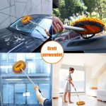 GreatCool 62 Car Wash Brush Kit Mitt Mop Sponge with Long Handle Chenille Microfiber Car Cleaning Brush Kit Supplies Car Washing Mop Kit Car Care of Scratch-Free Replacement Head for Car RV Truck - Image 20