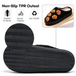 BERANMEY Halloween Slippers for Women Perfect Soft Plush Comfy Warm Slip-On Cute Womens Slippers Indoor Fluffy House Slippers for Women and Men Non-slip Fuzzy Flat Slides - Image 53